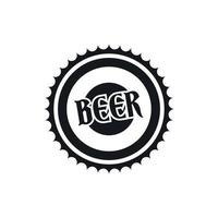 bier fles pet icoon, gemakkelijk stijl vector