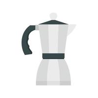 koffie pot icoon, vlak stijl vector