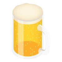 bier mok icoon, isometrische stijl vector