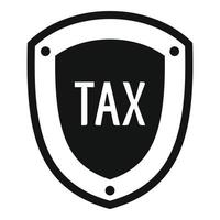 belasting bescherming icoon, gemakkelijk stijl vector