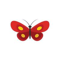 klein vlinder icoon, vlak stijl. vector