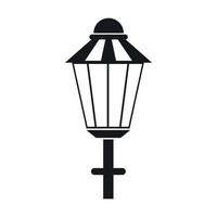straat lamp icoon, gemakkelijk stijl vector