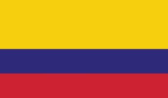 Colombia vlag beeld vector