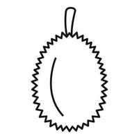 geheel durian icoon, schets stijl vector