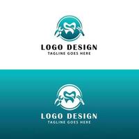 tandheelkundig gereedschap logo ontwerp - tanden logo ontwerp vector