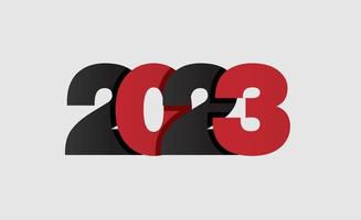 logo 2023 gelukkig nieuw jaar modern ontwerp grafisch elementen, vector illustratie sjabloon