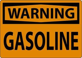 waarschuwing teken benzine symbool Aan wit achtergrond vector