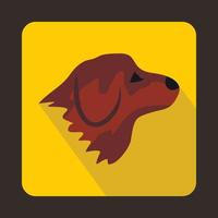 retriever hond icoon, vlak stijl vector