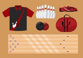 Bowling Apparatuur Gratis Vector