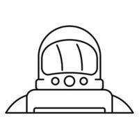 astronaut icoon, schets stijl vector