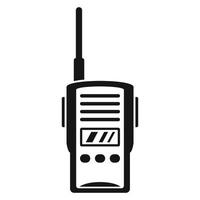 walkie talkie icoon, gemakkelijk stijl vector