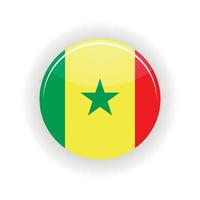 Senegal icoon cirkel vector