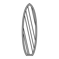 surfboard icoon, schets stijl vector