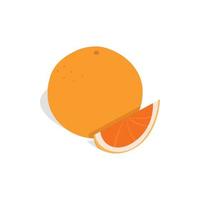 grapefruit pictogram, n isometrische 3d stijl vector