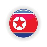 noorden Korea icoon cirkel vector