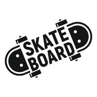 skateboard logo, gemakkelijk stijl vector