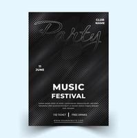 modern elegant muziek- festival poster sjabloon. vector eps sjabloon