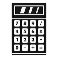 rekenmachine icoon, gemakkelijk stijl vector