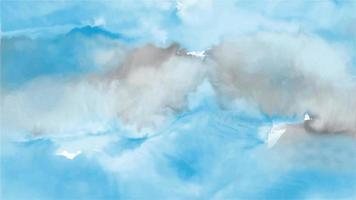 abstract blauw lucht getextureerde achtergrond. waterverf marmeren getextureerde behang vector