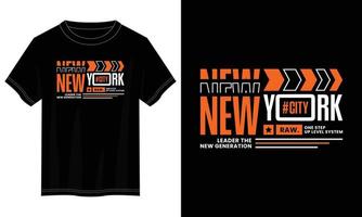 nieuw york stad typografie t overhemd ontwerp, motiverende typografie t overhemd ontwerp, inspirerend citaten t-shirt ontwerp, vector citaten belettering t overhemd ontwerp voor afdrukken