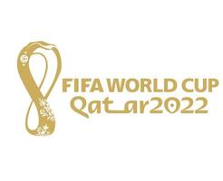 fifa wereld kop qatar 2022 officieel logo goud mondiaal kampioen symbool ontwerp vector abstract illustratie