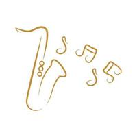 saxofoon logo icoon ontwerp vector
