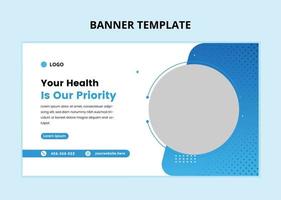 medisch Gezondheid zorg web banier sjabloon. vector
