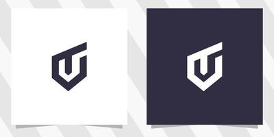 brief tu ut logo ontwerp vector