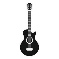 gitaar icoon, gemakkelijk stijl vector