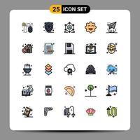 25 creatief pictogrammen modern tekens en symbolen van internet emoji's netwerk biscuits team bewerkbare vector ontwerp elementen