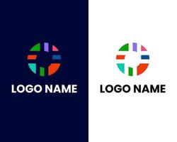 brief p en O modern bedrijf logo ontwerp sjabloon vector