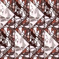 abstract mozaïek- van lijnen naadloos patroon. decoratief symmetrisch eindeloos ornament. vector