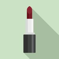 kunstmatig lippenstift icoon, vlak stijl vector