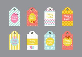 Pasen Gift Tag Vector Collectie