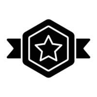 een uniek ontwerp icoon van ster embleem vector