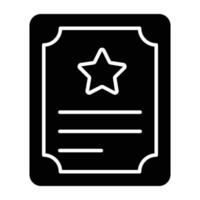 een uniek ontwerp icoon van certificaat vector