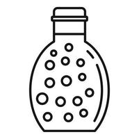 eco fabriek kruiderij pot icoon, schets stijl vector