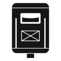 nieuwsbrief postbus icoon, gemakkelijk stijl vector