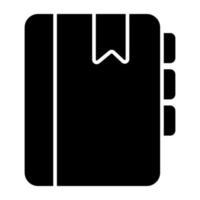 creatief ontwerp icoon van notitieboekje vector