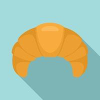 croissant icoon, vlak stijl vector