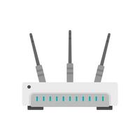 Wifi router icoon, vlak stijl vector