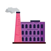 Purper industrieel gebouw vector