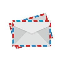 post envelop icoon, vlak stijl vector