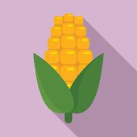 maïs icoon, vlak stijl vector