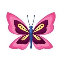 schoonheid roze vlinder insect vector