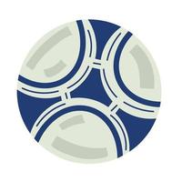 voetbal sport blauw ballon vector