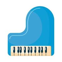 blauw piano instrument musical vector