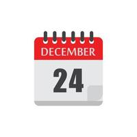 december kalender datum vector