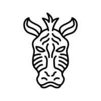 zebra vector icoon