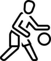 lijnpictogram voor speler vector